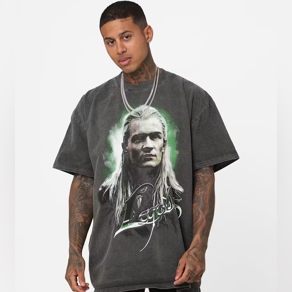 Culture Kings American Thrift X The Lord Of The Rings Legolas T-Shirt - Picture 1 of 5